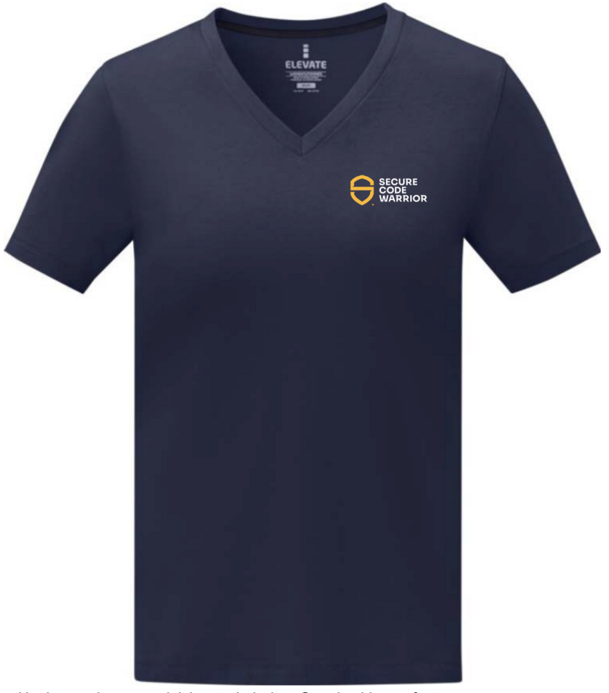 Somoto T-shirt with V-neck for women navy